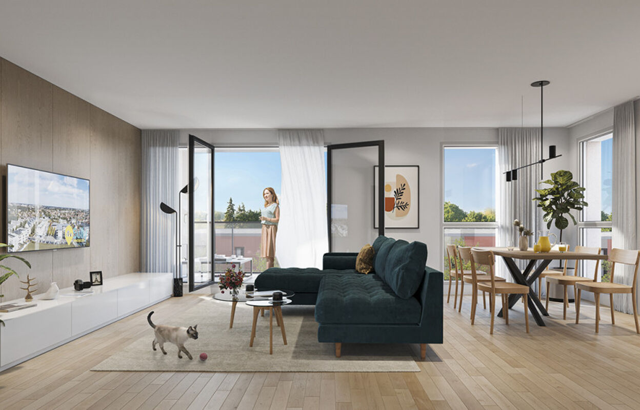 appartement neuf T2, T3, T4 pièces 47 à 73 m2 à vendre à Le Coudray (28630)