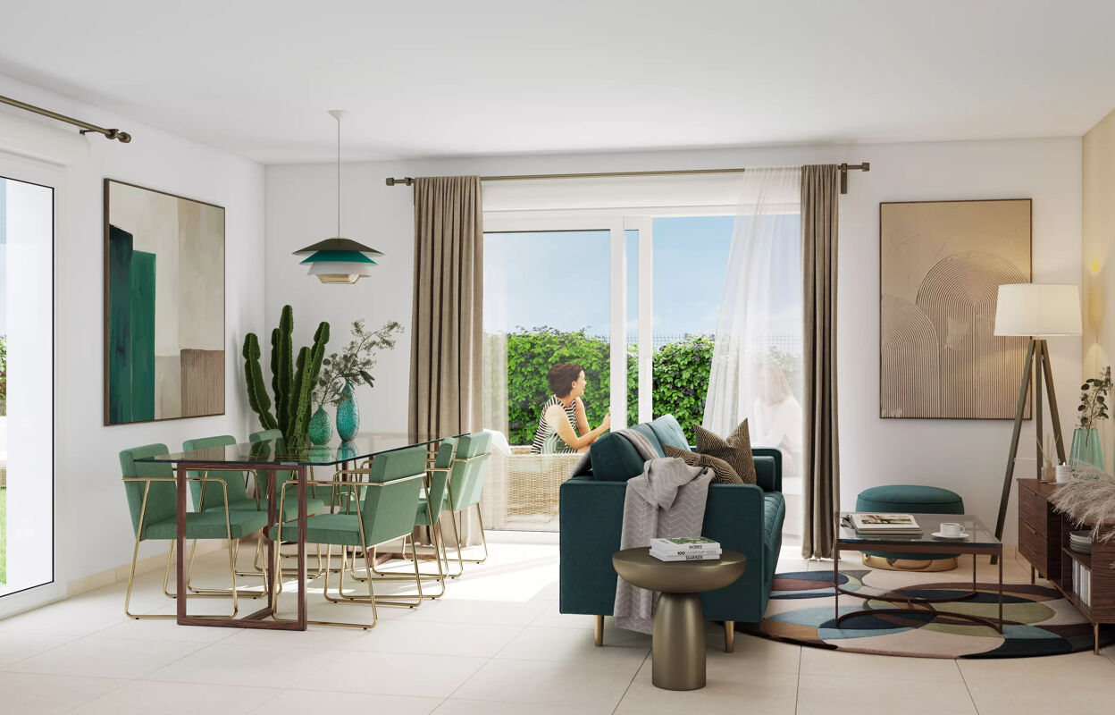 appartement neuf T1, T2, T3 pièces 44 à 66 m2 à vendre à Marseillan (34340)