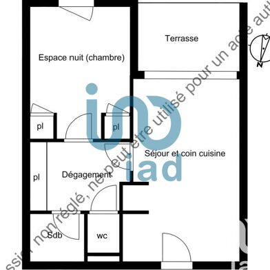 Appartement 2 pièces 29 m²