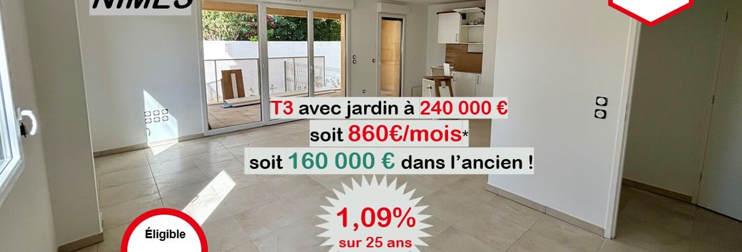 Appartement 3 Pièces 68 m² à vendre à Nîmes (30000)