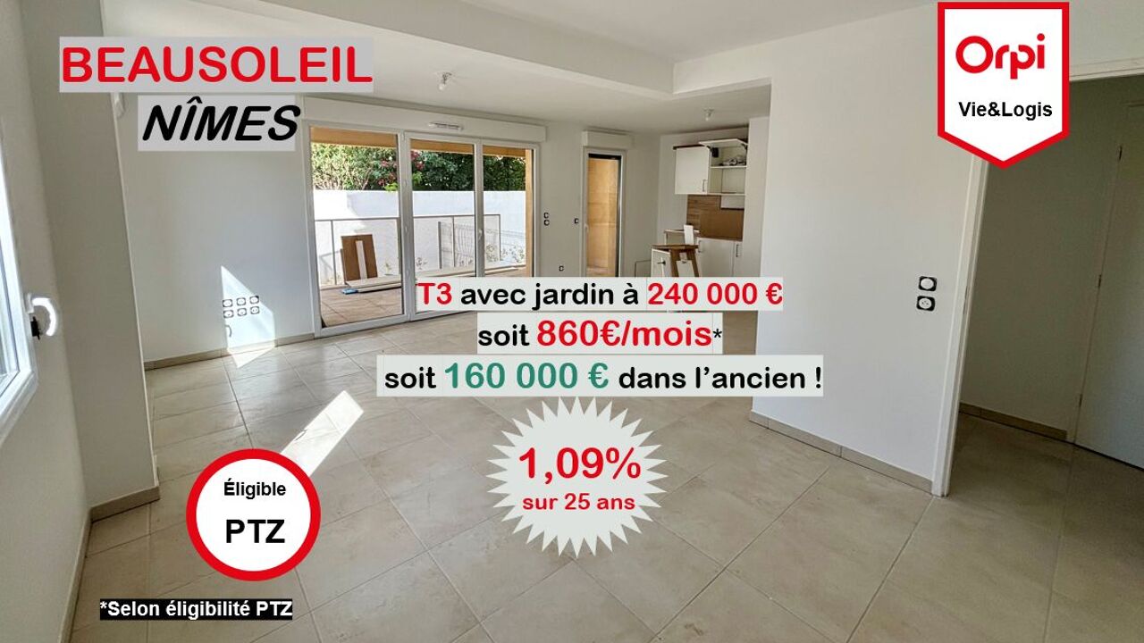 appartement 3 pièces 68 m2 à vendre à Nîmes (30000)