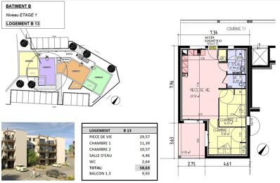 appartement 3 pièces 58 m2 à vendre à Les Herbiers (85500)