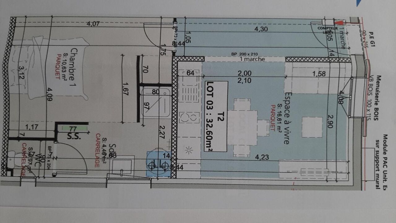 appartement 2 pièces 33 m2 à vendre à Toulouse (31400)