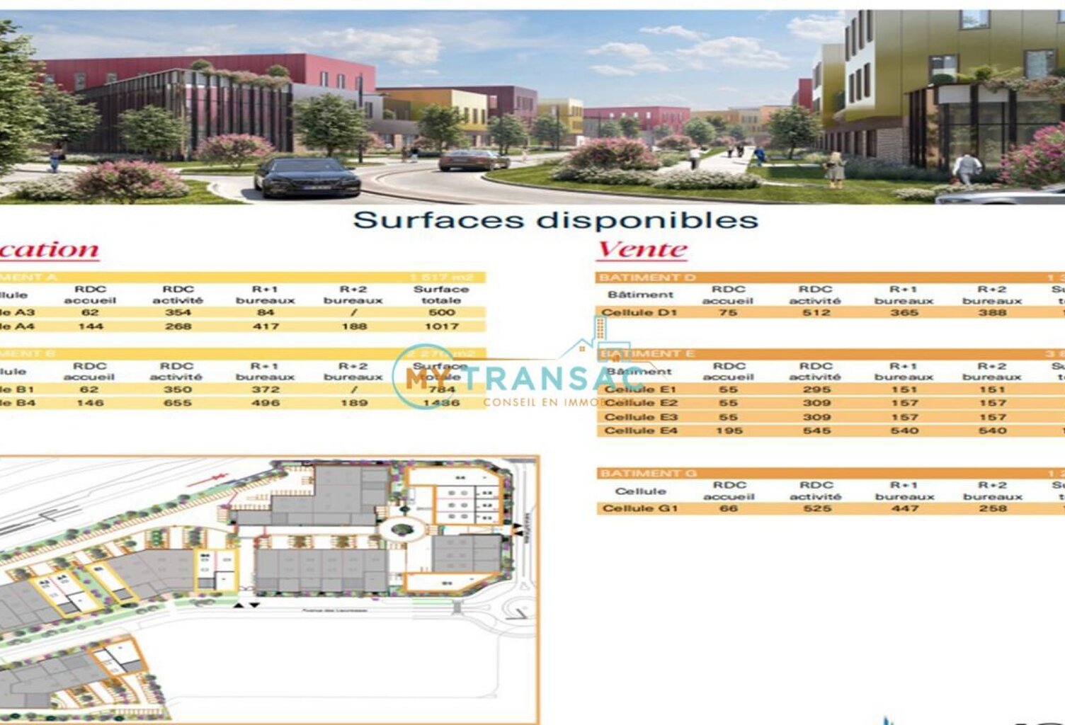 A VENDRE Locaux d'activités à partir de 652m² au seine de la ZAC DES LOUVRESSES à GENNEVILLIERS — photo 1