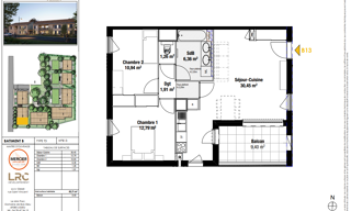 Appartement 3 Pièces 65 m² à vendre à Gleizé (69400)