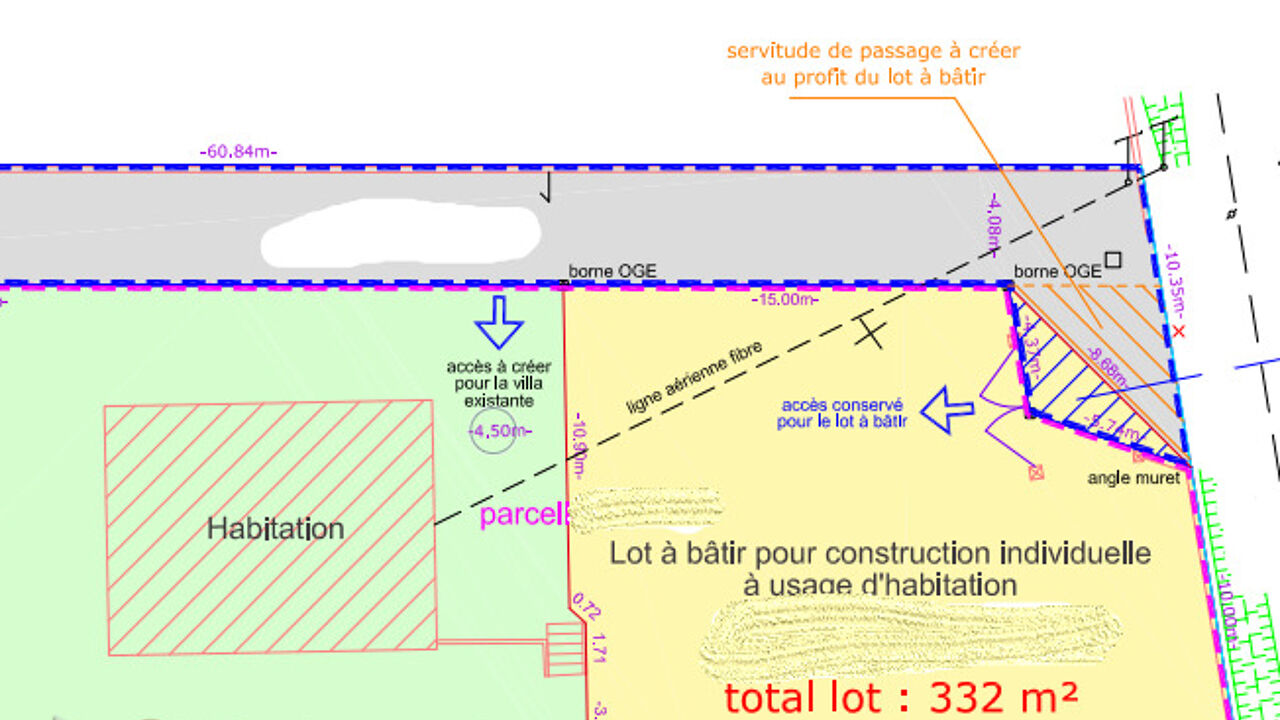 terrain  pièces 332 m2 à vendre à Frontonas (38290)