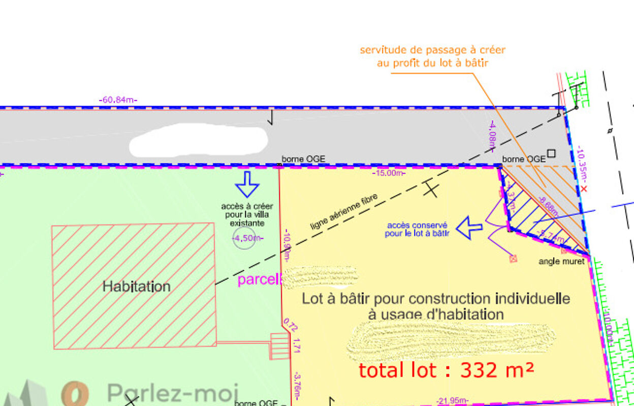 terrain  pièces 332 m2 à vendre à Frontonas (38290)