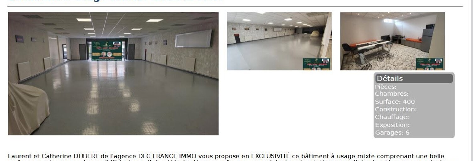 Garage  400 m² à vendre à Berlaimont (59145)