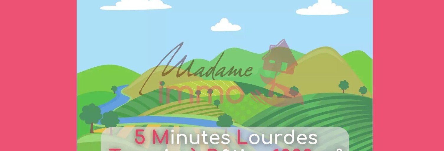 Terrain  1000 m² à vendre à Lourdes (65100)