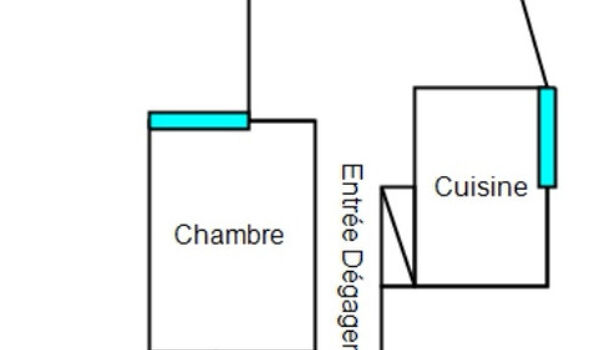 Appartement 2 pièces  à vendre Grenoble 38100