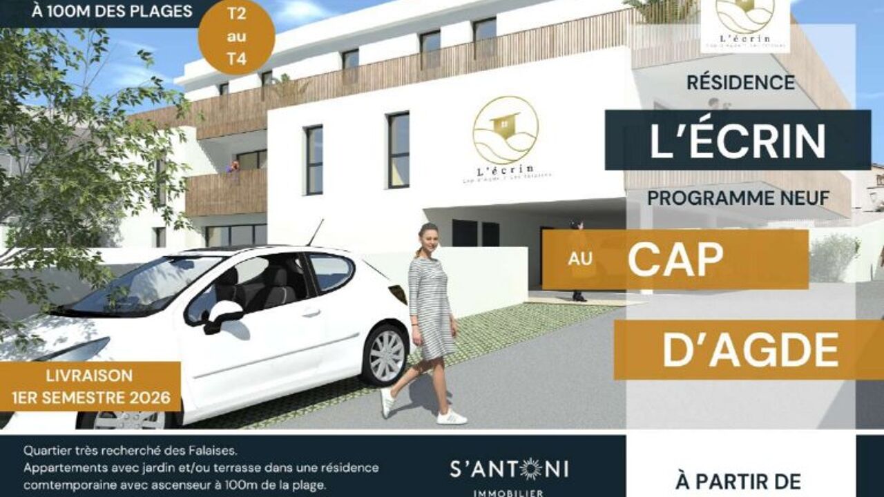 appartement 4 pièces 87 m2 à vendre à Cap d'Agde (34300)