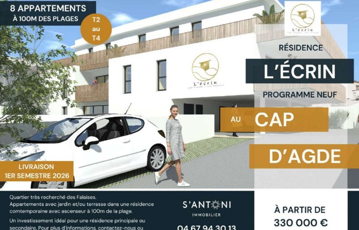 appartement 4 pièces 87 m2 à vendre à Cap d'Agde (34300)