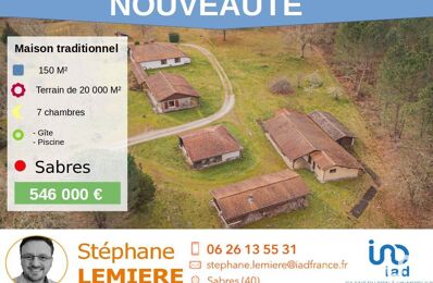 vente maison 546 000 € à proximité de Saugnacq-Et-Muret (40410)