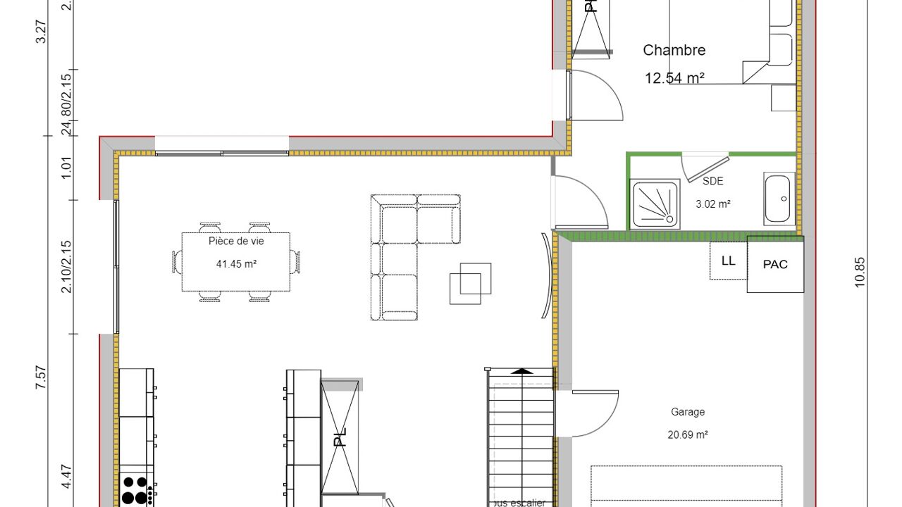 maison 5 pièces 107 m2 à vendre à Bourg-Saint-Christophe (01800)