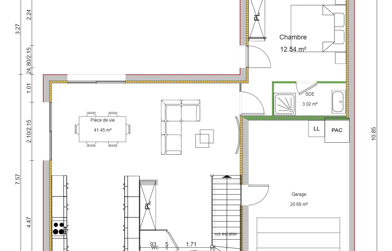 maison 5 pièces 107 m2 à vendre à Bourg-Saint-Christophe (01800)