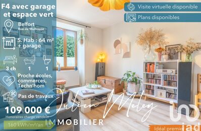 vente appartement 109 000 € à proximité de Bourg-sous-Châtelet (90110)