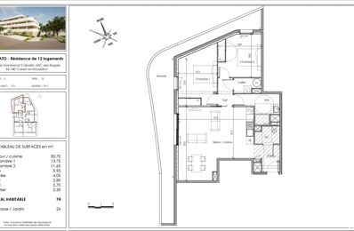 appartement 3 pièces 74 m2 à vendre à Canet-en-Roussillon (66140)