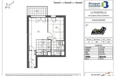 location appartement 617 € CC /mois à proximité de Saint-Brice-Courcelles (51370)