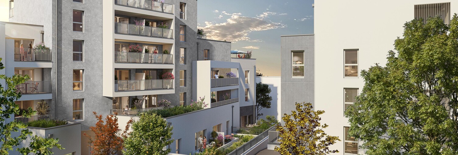 Appartement neuf T2, T3 Pièce 41 à 63 m² à vendre à Orvault (44700)