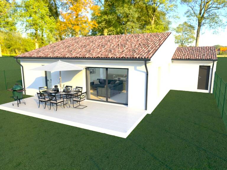 Pierrelatte:  Villa de 85 m² habitables + garage + terrasse  + 500 m² de terrain — photo 1