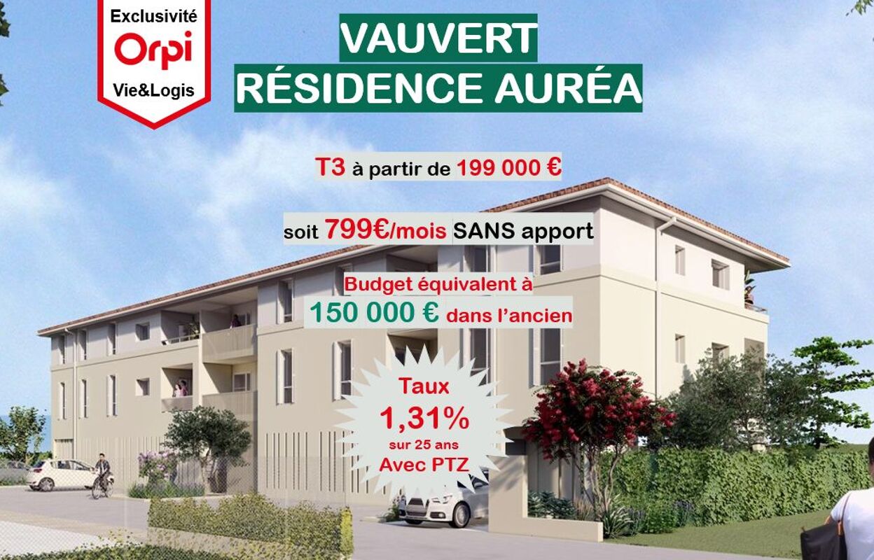 appartement 3 pièces 73 m2 à vendre à Vauvert (30600)