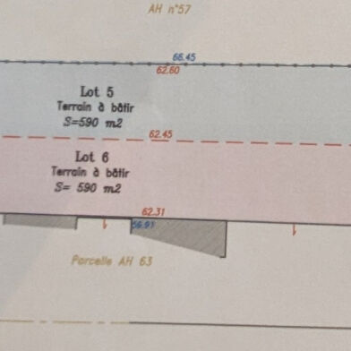 Terrain 1180 m²