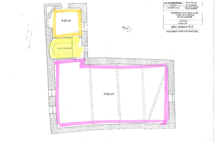 AUXERRE CENTRE - PLACE DE LA PREFECTURE -  BUREAUX - SALLE  OUVERTE - 76M² — photo 2