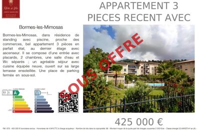 vente appartement 425 000 € à proximité de Pierrefeu-du-Var (83390)