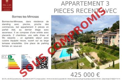 appartement 3 pièces 57 m2 à vendre à Bormes-les-Mimosas (83230)