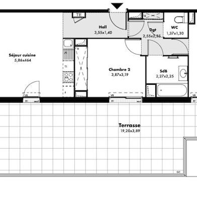 Appartement 3 pièces 604500 €