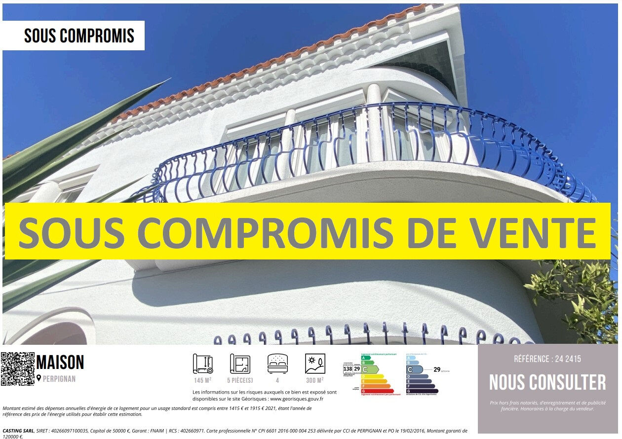 Villa / Maison 5 pièces  à vendre Perpignan 66000