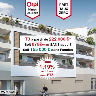 Appartement 3 pièces 64 m²