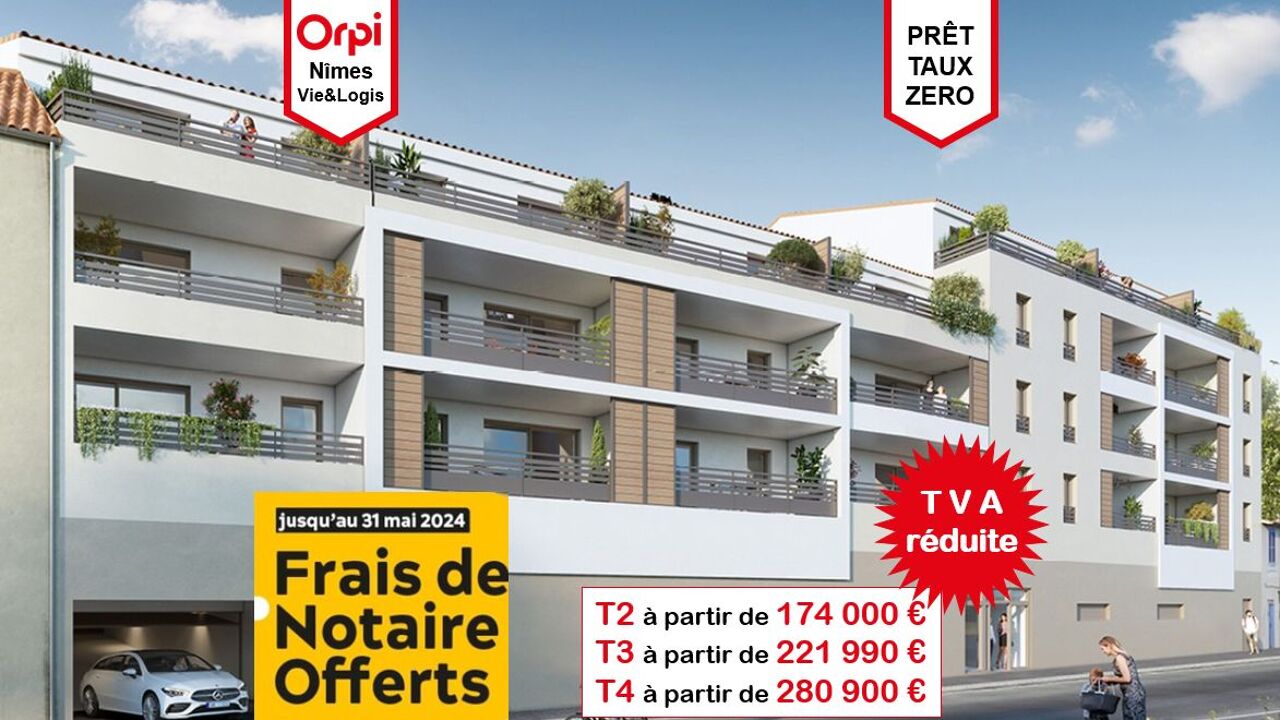 appartement 3 pièces 60 m2 à vendre à Nîmes (30000)