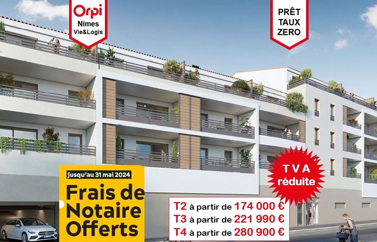 appartement 3 pièces 60 m2 à vendre à Nîmes (30000)