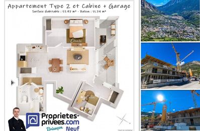 appartement 3 pièces 57 m2 à vendre à Briançon (05100)