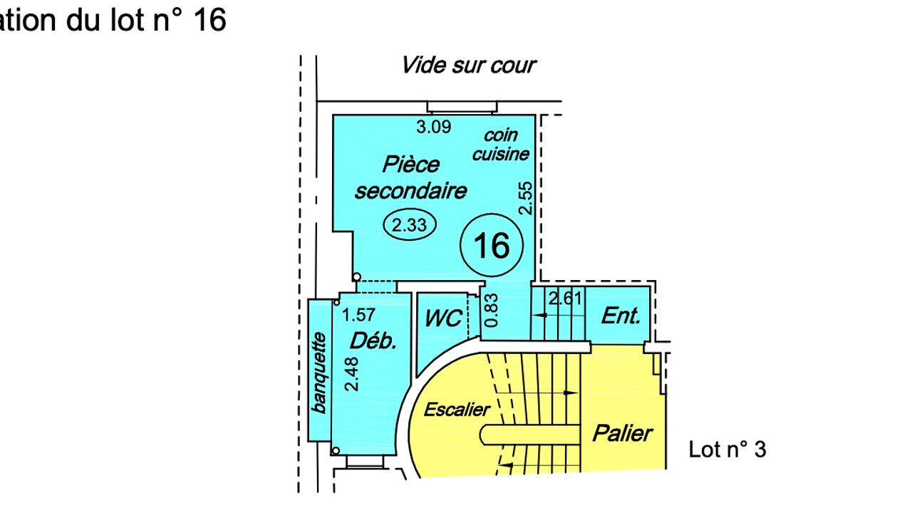 appartement 2 pièces 24 m2 à vendre à Paris 10 (75010)