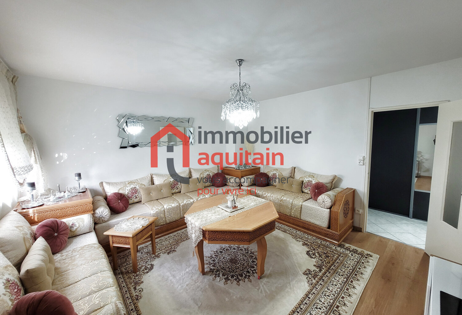 Appartement type 3, salon-séjour cuisine, 2 chambres — photo 1