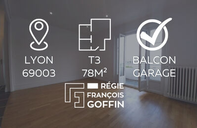 appartement 3 pièces 78 m2 à louer à Lyon 3 (69003)