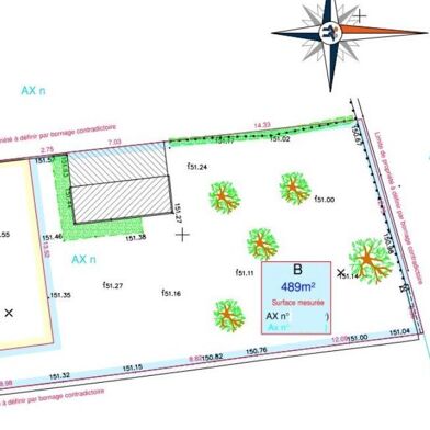 Terrain à construire 489 m²