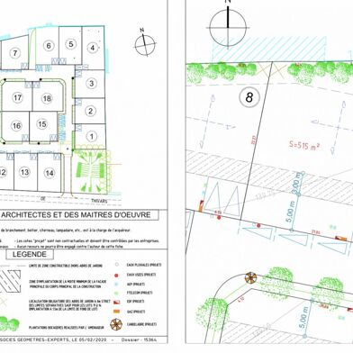 Terrain à construire 515 m²