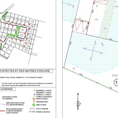 Terrain à construire 650 m²