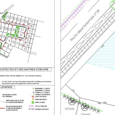 Terrain à construire 685 m²