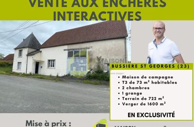 vente maison 20 000 € à proximité de Saint-Marien (23600)