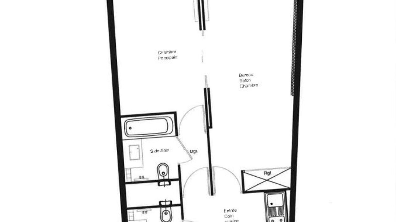 appartement 2 pièces 44 m2 à louer à Roissy-en-France (95700)