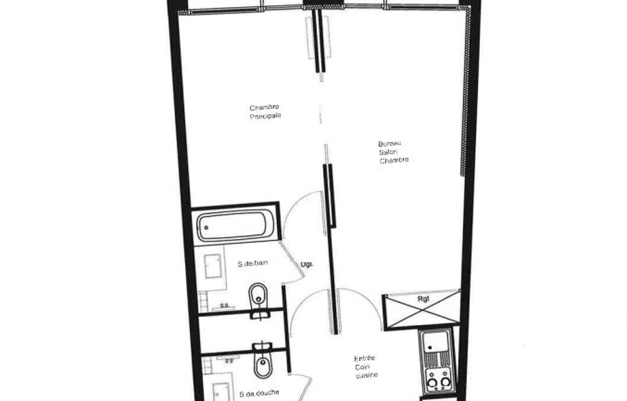 appartement 2 pièces 44 m2 à louer à Roissy-en-France (95700)