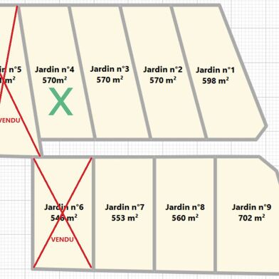 Terrain 570 m²