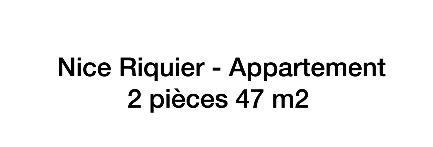 Appartement 2 Pièces 47 m² à vendre à Nice (06300)