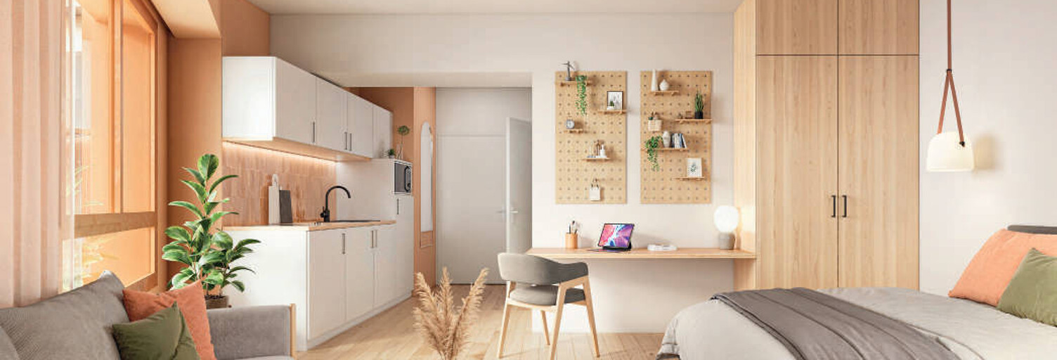 Appartement neuf T1, T2 Pièce 22 à 33 m² à vendre à Angers (49000)