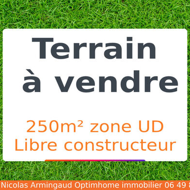 Terrain 250 m²