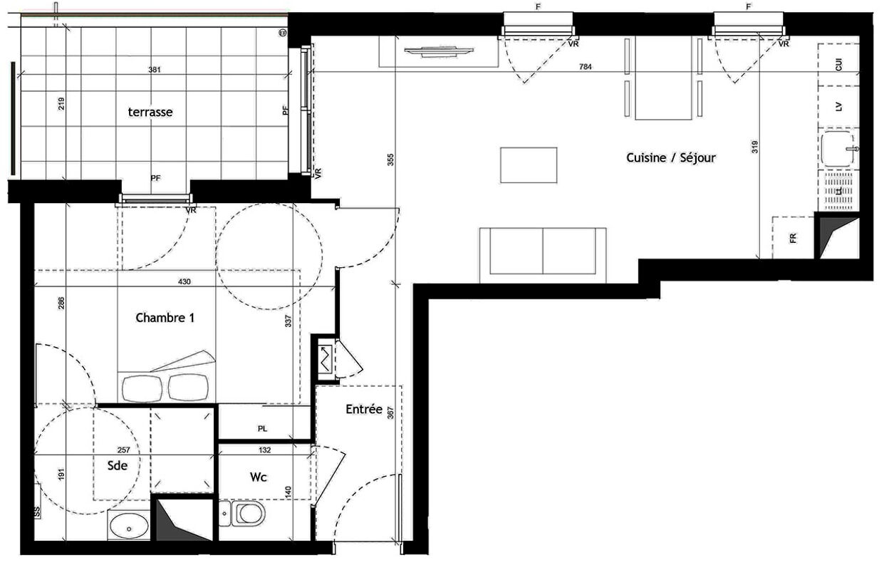 appartement 2 pièces 49 m2 à vendre à Roanne (42300)